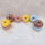 Imanof Noble New Cute Donut Lipstick Nourishing Moisturizing Donut Key Chain 3D Donut