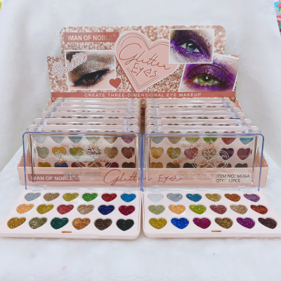 Iman of Noble New 18-Color Love Sequin Eyeshadow No Falling out Easy to Color Super Shiny