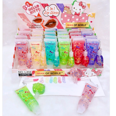 Iman of Noble 2023 New Lip Gloss + Color Changing Lip Gloss Nourishing Moisturizing Hello Kitty Same Style Lip Gloss