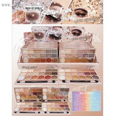 Iman of Noble New Multi-Color Eye Shadow withBrush Blush Repair Multi-Purpose Plate Easy to Color andHigh ColorRendering