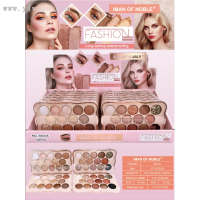 IMAN OF NOBLE Cosmetics New Fourteen-Color Matte Eye Shadow Shimmer Eyeshadow Multi-Purpose Glitter Makeup