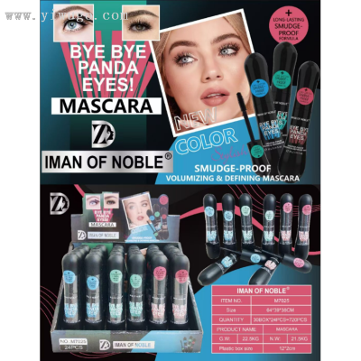 IMAN OF NOBLE New labelling Black Mascara Waterproof Makeup Long lasting Cosmetic Mascara