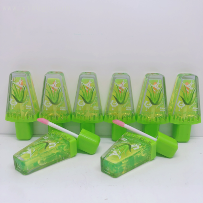 Iman Ofnoble New Cartoon Green Aloe Clear Fruit Slices Lip Oil Moisturizing Lip Honey Exfoliating Skin Moisturizing