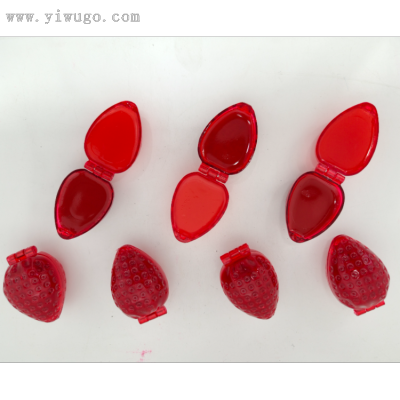 Iman of Noble New Two-Color Strawberry Lipstick Moisturizing Sweet Moisturizing Portable Cartoon Cute