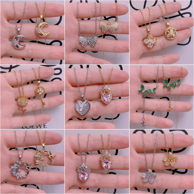 New hot selling foreign trade Stainless steel necklace fashion jewelry Accessories copper pendant