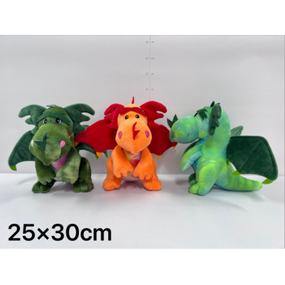 Foreign Trade New Popular Fire-Spraying Dragon Pterosaurus Kweichow Moutai Dinosaur Doll Cute Stupid Dragon Plush Toy