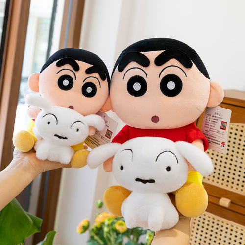 跨境背包款蜡笔小新毛绒玩具小新抱枕玩偶大号布娃娃抓机批发公仔