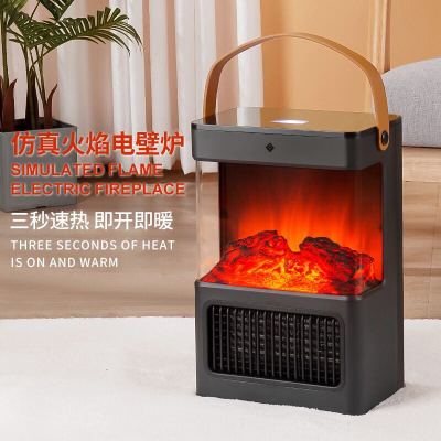 New Simulation Flame Heater Electric Heating Home Bathroom Warm Air Blower Fireplace Bedroom Electric Fireplace Air Heater