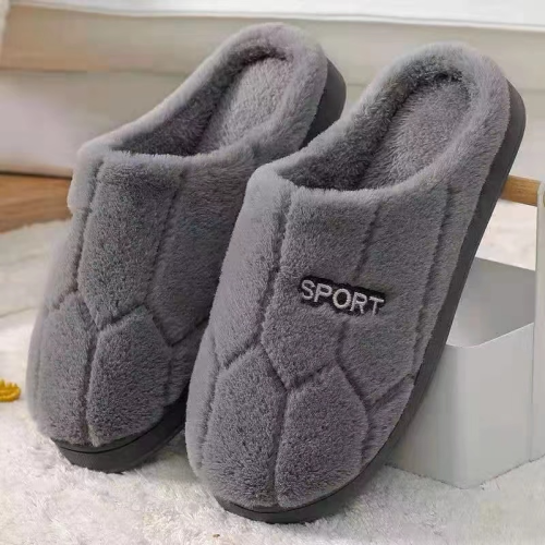 winter cotton slippers indoor home non-slip warm woolen slippers cute home women couple cotton slippers men‘s slippers
