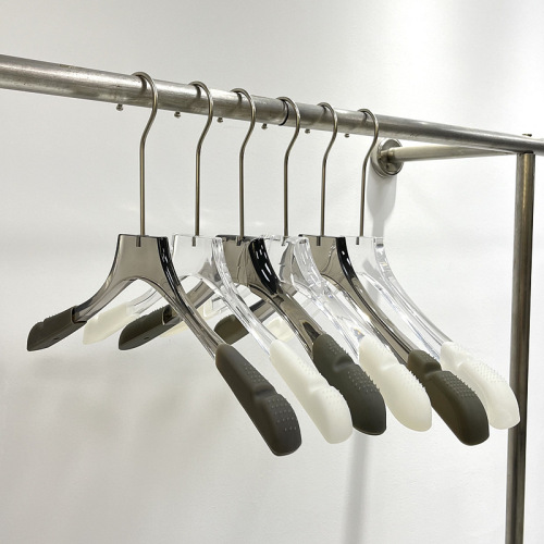 亚克力衣架男女装店防滑塑料衣服挂衣撑子裤夹