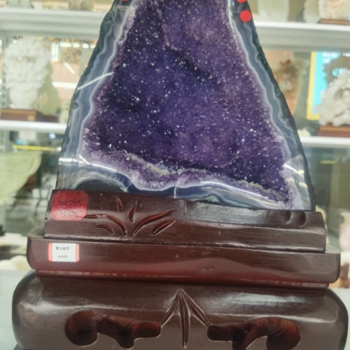 巴西天然紫水晶洞工艺品