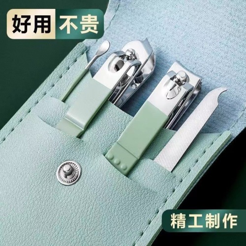 stainless steel nail clippers suit portable nail scissors household nail clippers suit nail file earpick manicure tool