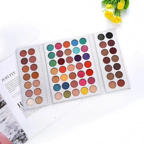 Cross-Border Foreign Trade Factory Wholesale 63 Color Multi-Color Large Plate Eye Shadow Plate Stage Performance Makeup Shimmer Matte Earth Color