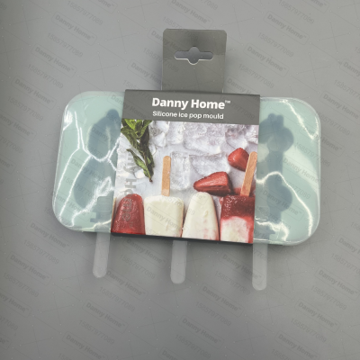 Danny Home Kitchen Household Ice-Cream Mould Homemade Sorbet Ice Candy Ice Cream Silicone Mold Set