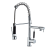 Pull-out Kitchen Hot and Cold Water Faucet Telescopic Rotating Washing Basin Sink Sink Stainless Steel Spring Faucet