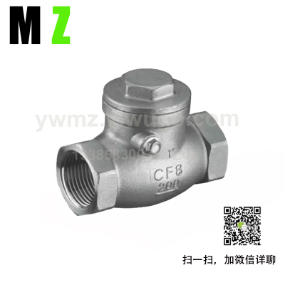Direct Sales Stainless Steel Swing Check Valve Check Valve 304/201/316 H14w Threaded Internal Thread