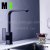 Factory Wholesale Kitchen Stainless Steel Faucet Black Square Washing Basin European Paint Hot and Cold Washbasin Faucet