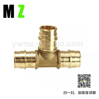 Brass Pagoda Tee Air Nozzle T-Shaped T-Shaped Three-Fork Reducing Reducing T-Shaped Fork