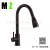 304 Stainless Steel Sink Faucet with Pull-down Sprayer High Arc Pull-out Kitchen Faucet