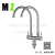 304 Stainless Steel Double Tube Double Control Double Handle One-Switch Two-Way Universal Rotating Single Cold Faucet