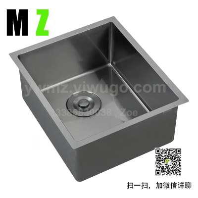 Sink Kitchen Sink Handmade Stainless Steel Basin Double Slot Single Sink Washing Basin