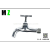 South AmericaHot Sale Zinc Alloy Tap Water Mouth Washing Machine Bathroom Faucet 4 Points Thread Home Bathroom Water Tap