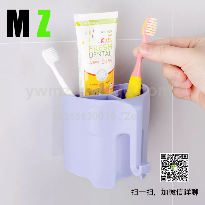 Creative Cute Silicone Elephant Toothbrush Holder Cartoon Animal Pen Holder Toothbrush Holder Exquisite Packaging