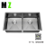 Direct Sus304 Stainless Steel under-Counter Sink Kitchen Sink Double-Slot Nano Black Diamond Vegetable Washing Pool