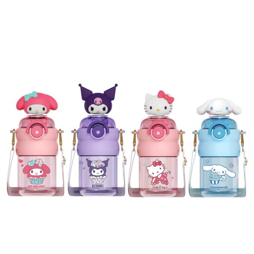 Sanrio Shake Cup Space Cup Summer Water Cup Cute Portable Tritan Straw Plastic Cup