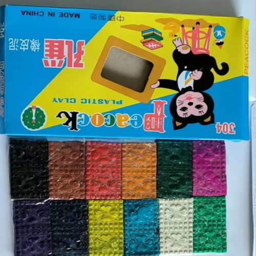 304 peacock plastic clay孔雀橡皮泥