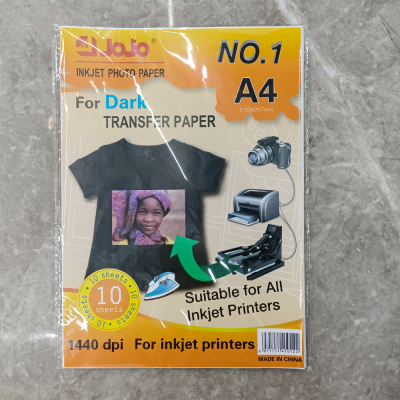 transfer paper for dark textile A4 10S转印纸