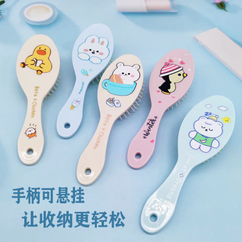 Cartoon air cushion comb, mini portable massage comb, portable anti-static small airbag comb wholesale