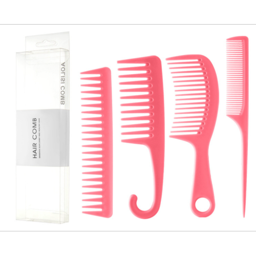 Hot sale Comb set four-piece portable plastic hair combs for men and women
