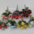2023 New Single Branch Flower 32cm7 Fork Autumn Small Rose Bud Combination Artificial Flower Artificial Artificial Flower Ornament Fake Flower