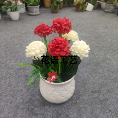 Popular Simulation Flower Pot Bonsai Suit Domestic Ornaments Show Window Decoration Props Beautiful Furnishings Decoration
