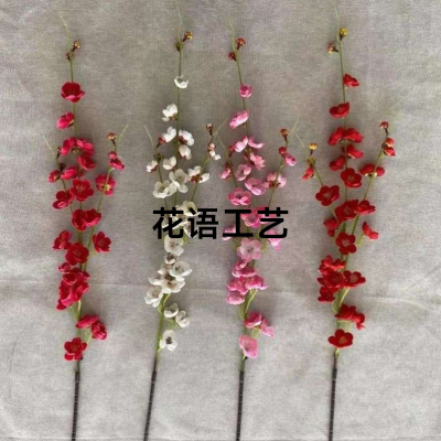 Best-Selling New Type Emulational Plum Plum Fake Flower Domestic Ornaments Show Window Decoration Props Art Gallery Decorative Crafts