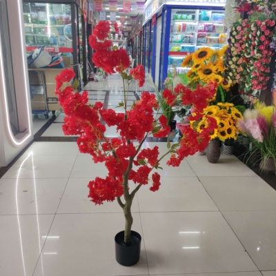 Best-Selling New Type Cherry Tree, 1.2 M High Living Decoration Show Window Decoration Props Art Gallery Decorative Crafts