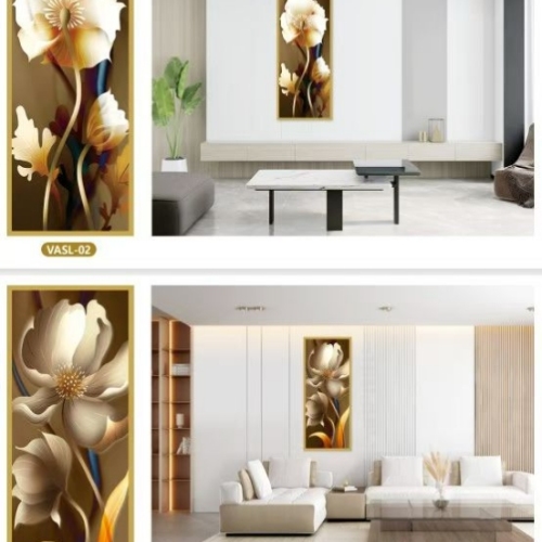 新款墙画尺寸50*120CM居多花卉图案欢迎大家咨询选购