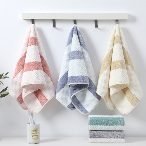 厂家批发珊瑚绒加厚大毛巾柔软吸水清洁毛巾不易掉毛情侣洗脸巾