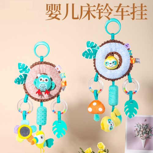 宝宝玩具床挂风铃摇铃婴幼儿推车挂件安抚玩具厂家