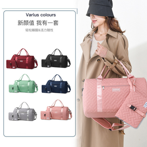 外贸货源母婴包收纳包干湿分离大容量高颜值短途旅行包手提斜挎包