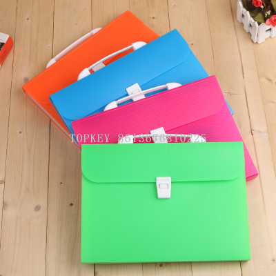Colorful portable 13 layers organ bag multi-layer Interstitial folder examination paper bag storage bag Office Supplies Contract Clip