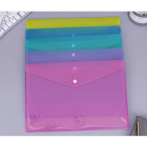 spot wholesale snap a4 transparent bag 209 plastic file bag bill material storage file bag office supplies