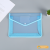 Topkey A4 Transparent Waterproof Three-Dimensional Folder FC File Bag Office Supplies Snap Fastener Closure Expanding File Stationery Storage Bag