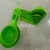 Baking Tool Colorful Plastic Measuring Spoon Flour Measuring Cup Seasoning Volume Spoon 10 Pieces 12-Piece Set with Scale