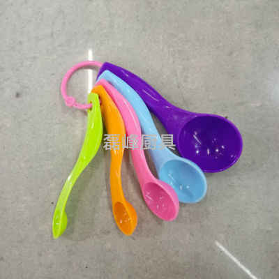 Baking Tools with Scale Color 5-Piece Set Measuring Spoon High Quality Food Thickened Measuring Spoon Set Kitchen Utensils