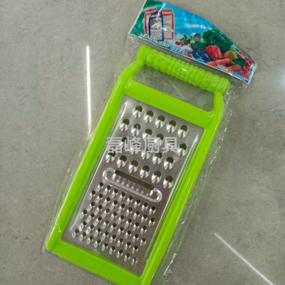 Plastic Edge Stainless Steel Cutting Board Grater Multi-Functional Household Potato Grater Shred Chopping Artifact