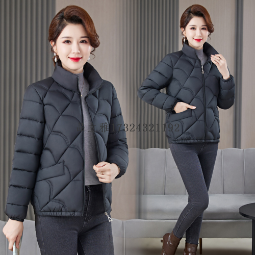 short down jacket women‘s 2023 winter new slim slimming thickened cotton-padded coat korean style stand collar small padded jacket