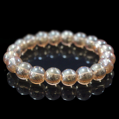 仿锆石手串规格多地摊香槟色手链淘宝热卖货源手链玻璃珠手链