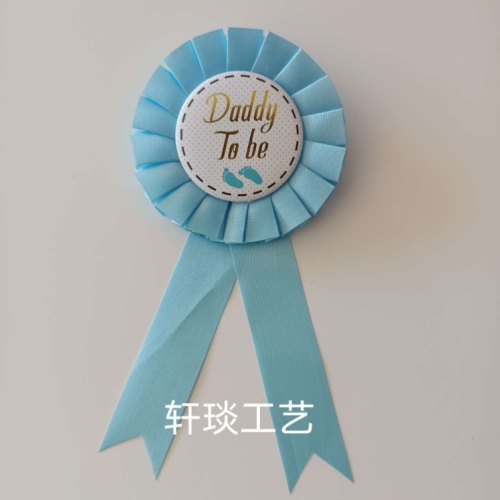 factory direct sales personalized customized diy corsage tinplate corsage christmas holiday party
